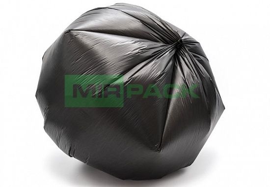 Мешки для мусора 35 литров, в рулоне 30 штук, 12 мкм, материал ПНД, 50х64 см, черные, EXTRA - Вид 4